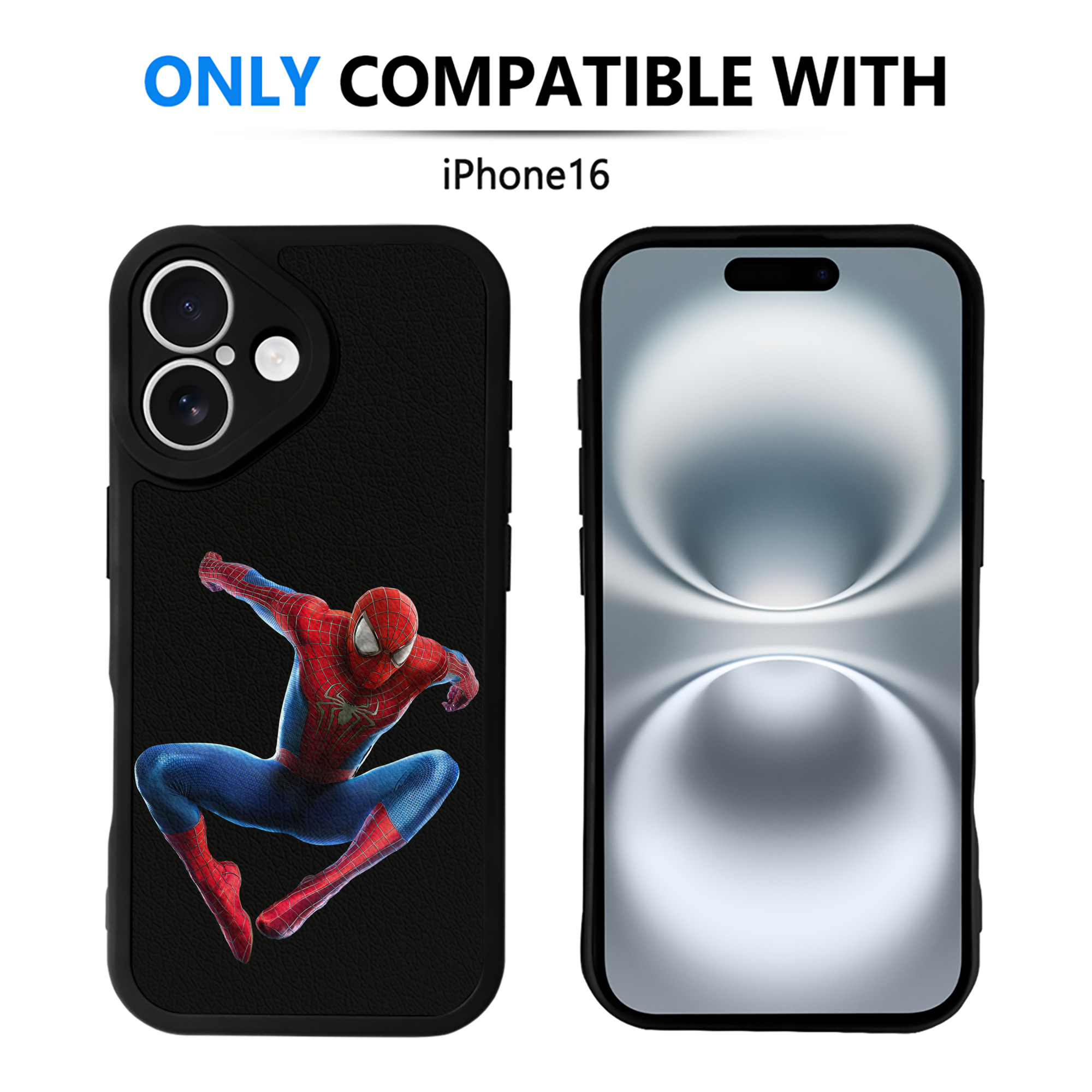 （画像用） アベンジャーズ The Avengers 【iPhone 16シリーズ対応】シリコンスマホケース（レザー調） 材質：シリコン